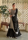 Chiffon Gharara in Black