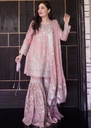 Chiffon Gharara in Mauve pink