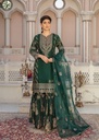 Chiffon Gharara in Green