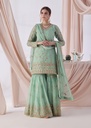 Undefined Gharara in Aquamarine
