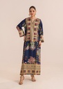 Silk Kaftan in Blue