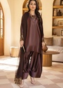 Pk charmuse silk Kurta Set in Chocolate brown