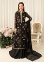 Chiffon Lehenga in Black
