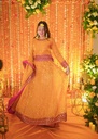 Chiffon Lehenga in Mustard
