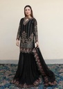 Chiffon Lehenga in Black