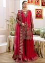 Chiffon Lehenga in Hot pink