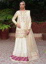 Jamawar Lehenga in Ivory