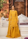 Chiffon Sharara in Mustard
