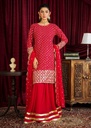 Chiffon Sharara in Hot pink