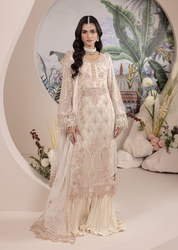 Chiffon Sharara in Off-white