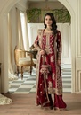 Kurta Set in Maroon by Haseens Official