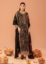 Kurta Set in Black by Agha Jaan