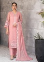 Kurta Set in Tea rose pink by Agha Jaan