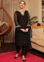 Kurta Set in Black by Agha Jaan