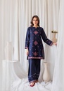 Kurta Set in Navy blue by Zoya&Zafar