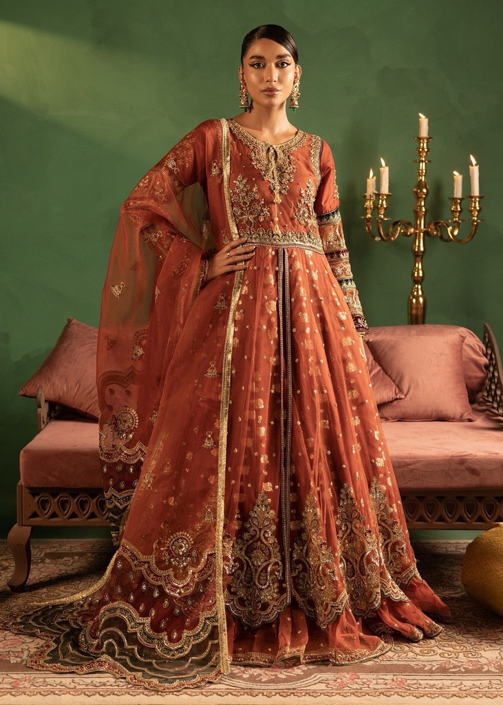 Maxi in Rust orange by Diara Couture