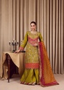 Sharara in Apple green by Amar
