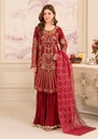 Sharara in Maroon by Diara Couture