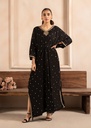 Kaftan in Black by Agha Jaan