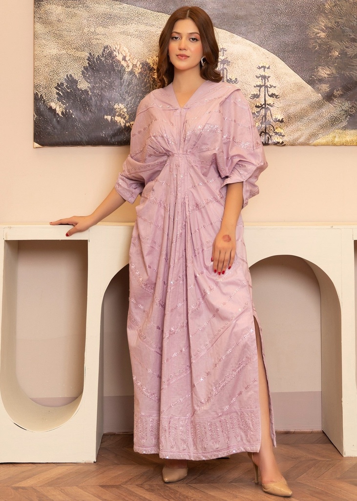 Kaftan in Lilac by Sahibas By Mirza