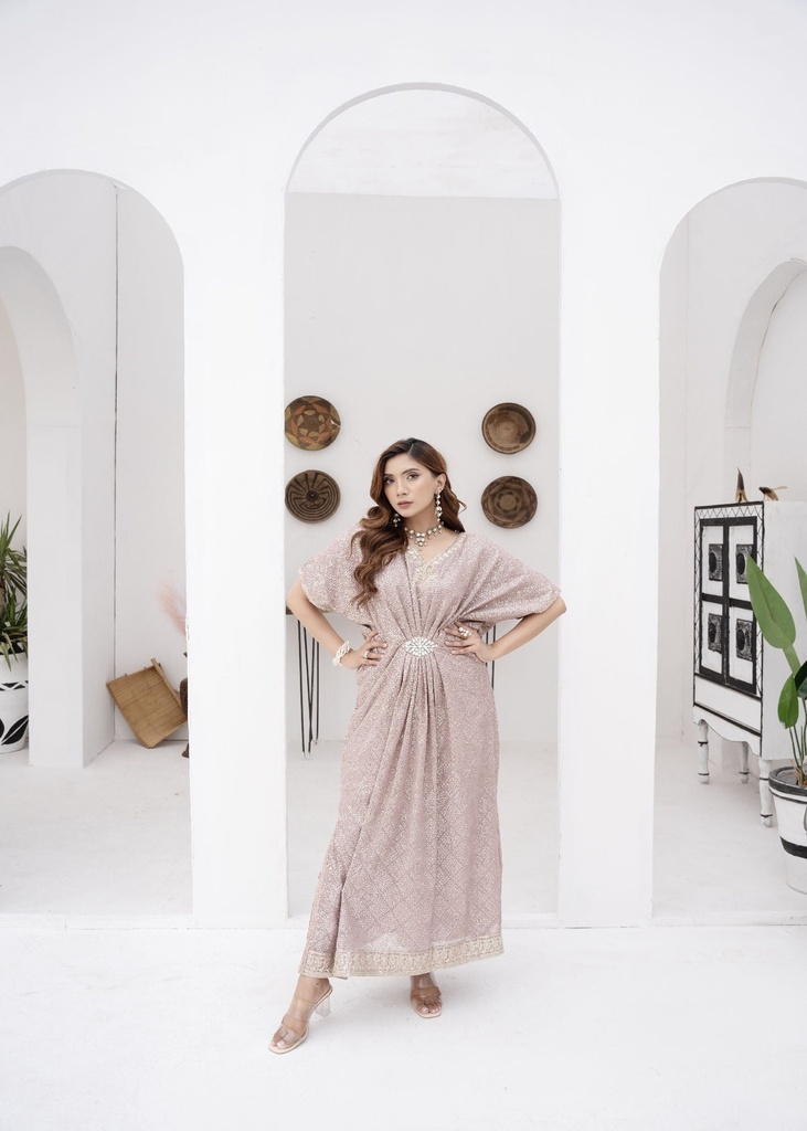 Kaftan in Lilac by Manahils