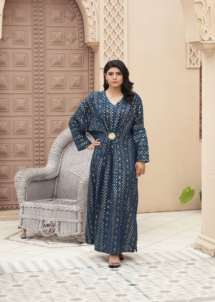 Kaftan in Blue by Elahe