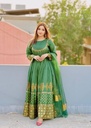 Anarkali in Green by 1 Virsapret
