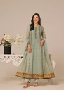 Anarkali in Pistachio green by Ayesha Closet