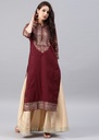 Kurti in Maroon by Zeekstore
