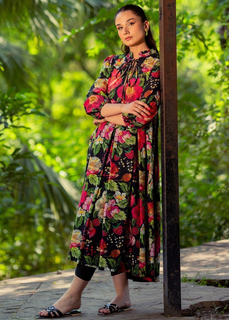 Kurti in Black by Kross Kulture