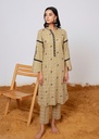 Kurti in Beige by Kross Kulture