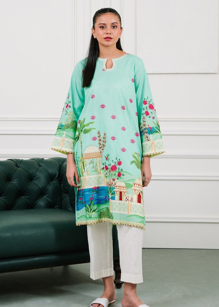 Kurti in Green by Zellbury