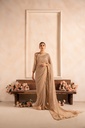 Saree in Beige by RSM Collection