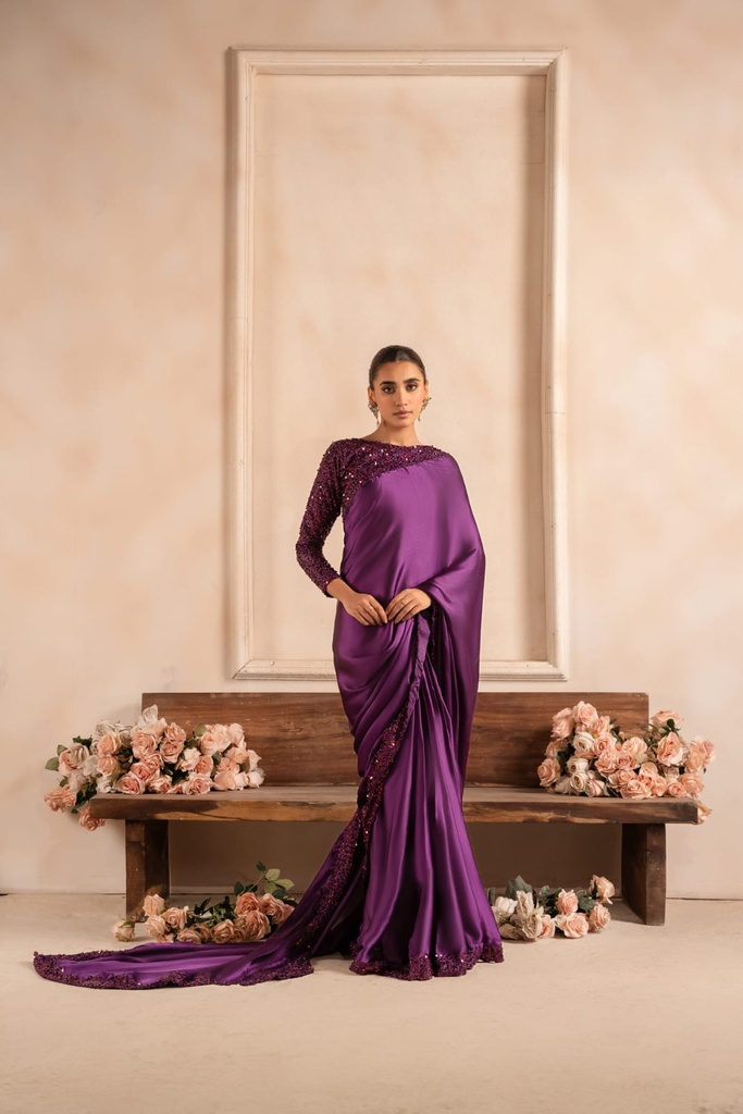 Saree in Purple by RSM Collection