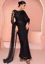 Saree in Black by RSM Collection