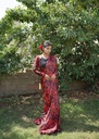 Saree in Red by Ripret