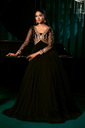 Pishwas in Black by Hani & Umaimaz