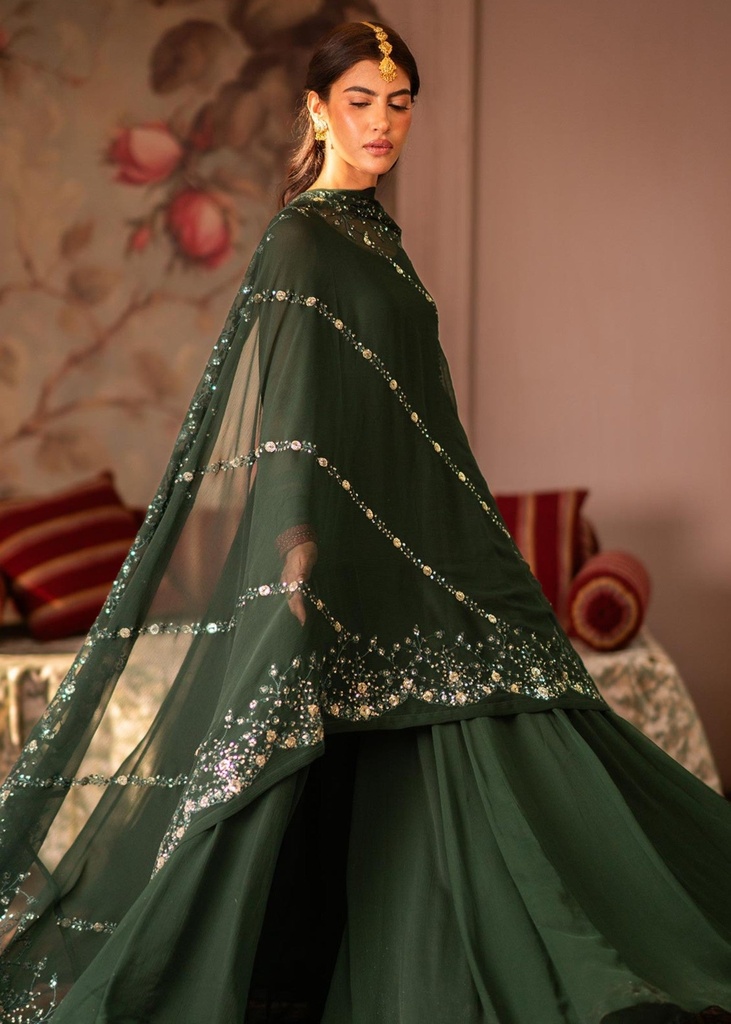 Pishwas in Green by Tabassum