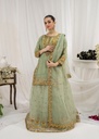 Lehenga in Apple green by Pehnawa By Bin Akram’s