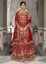 Lehenga in Red by Rang-e-Meeras