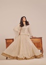 Lehenga in Off-white by Ayesha Closet