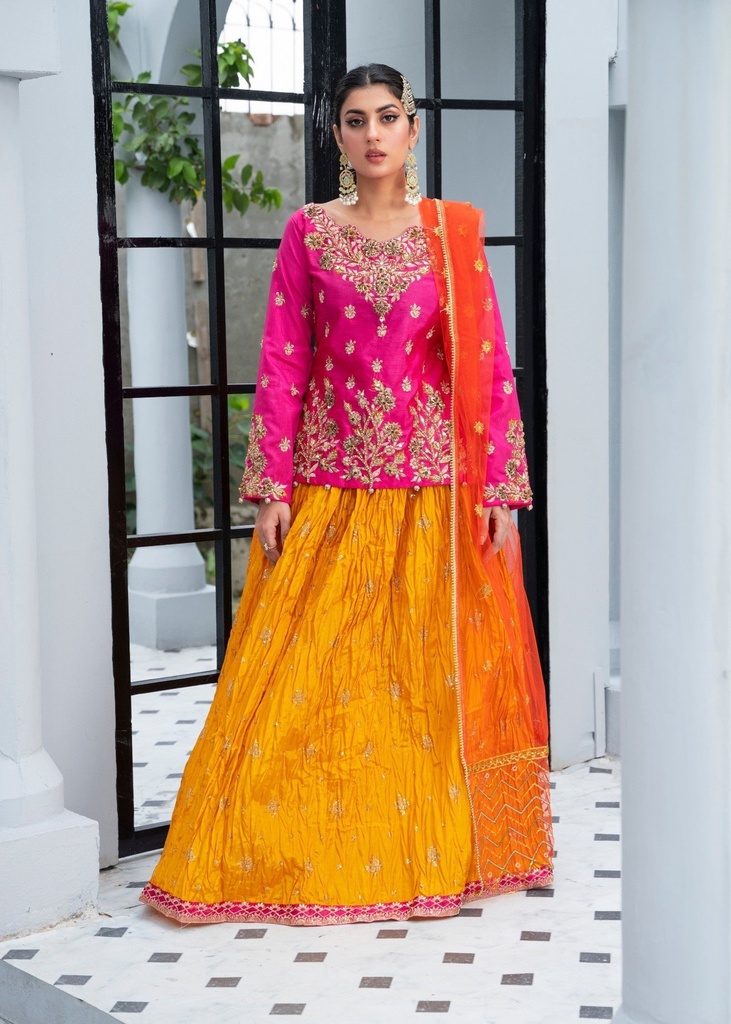 Lehenga in Pink by Al Sami Creations