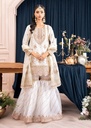Gharara in Off-white by Diara Couture