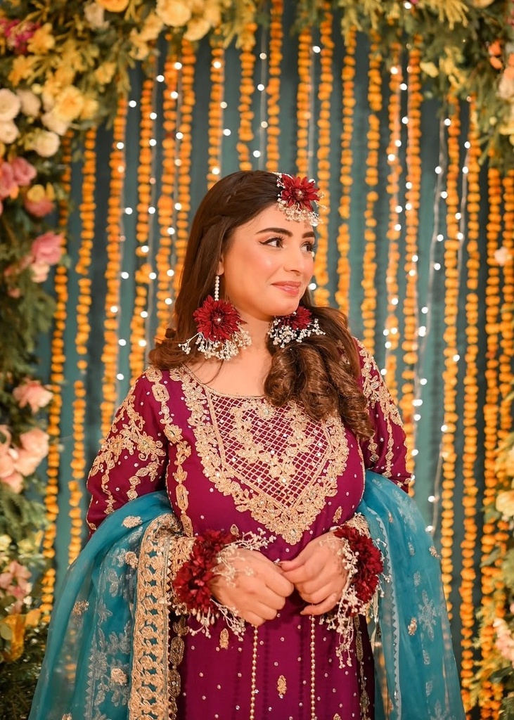 Gharara in Magenta by Haseens Official