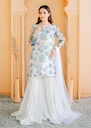 Gharara in White by Laiba Mir