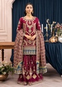 Gharara in Magenta by Diara Couture
