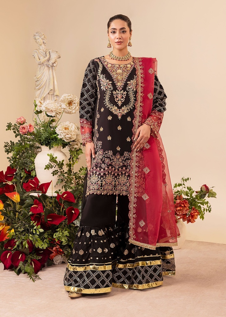 Gharara in Black by Diara Couture