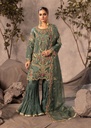 Gharara in Green by Diara Couture