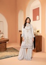Gharara in Grey by Kaamdar By Nofl Farooq