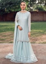 Gharara in Ice blue by Misl
